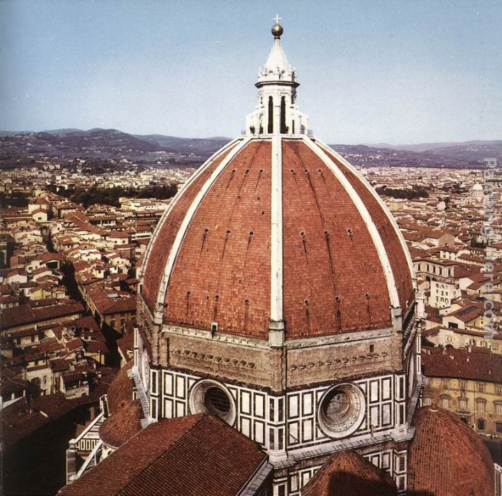 Dome of the Cathedral painting - Filippo Brunelleschi Dome of the Cathedral art painting